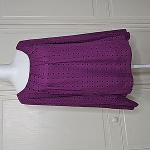Worthington dressy Blouse  Color Purple Size S